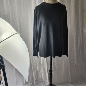 A New Day Black Crewneck Sweater - Women's Cashmere Like